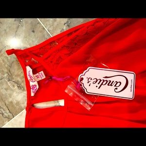 New Orange Candies Tank Top with lace